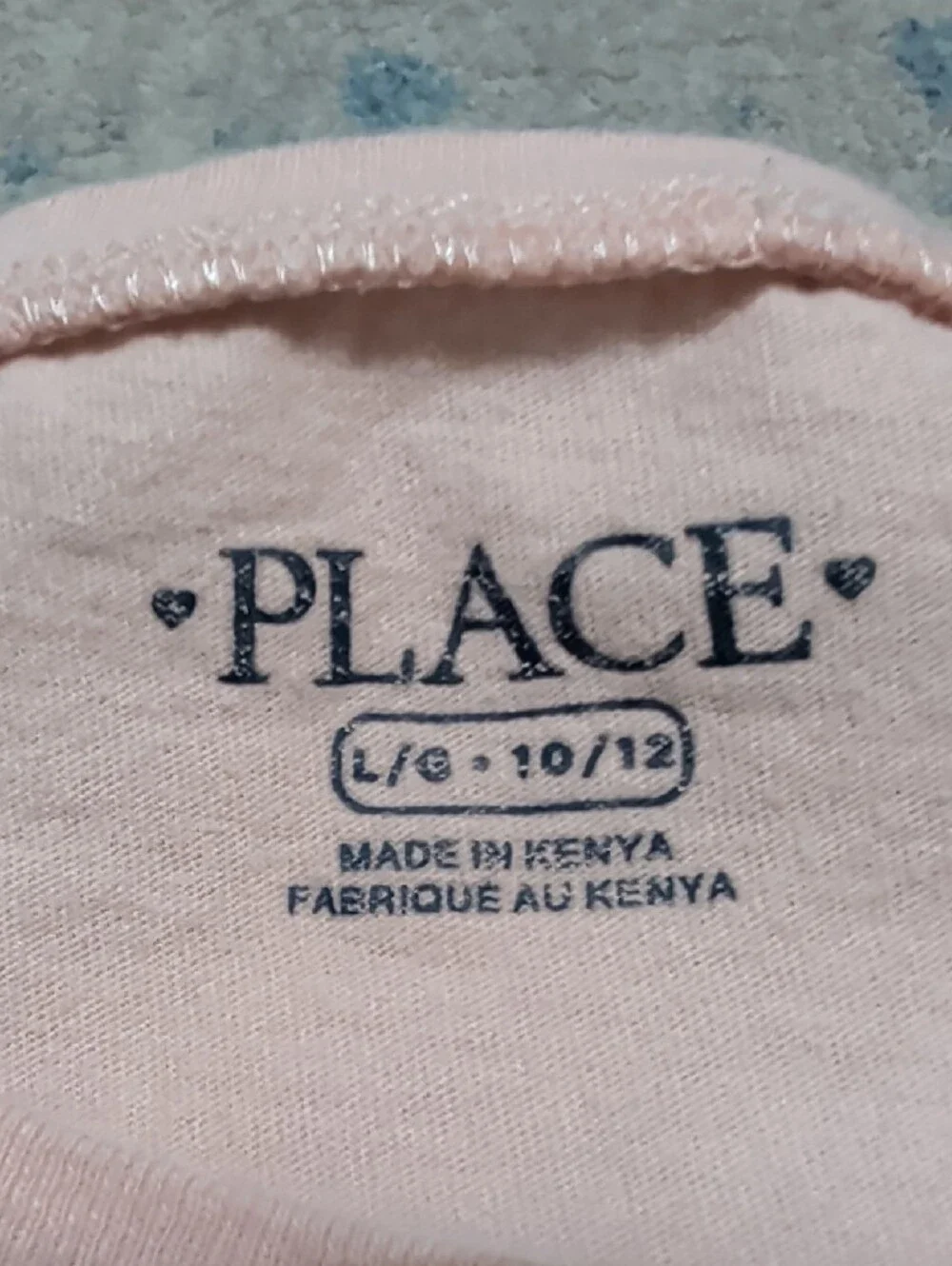 The Children's Place Pink Paris Eiffel Tower Graphic Tee Girls Large